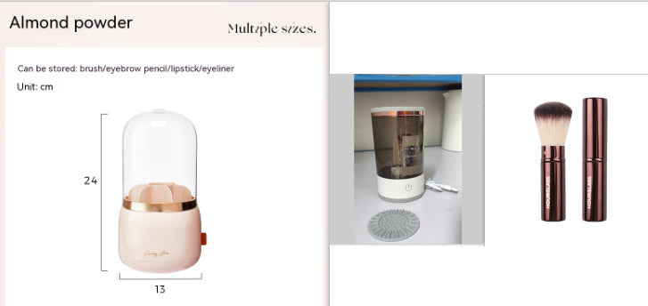 Portable Electric USB Automatic Eye Shadow Brush Cleaner Machine