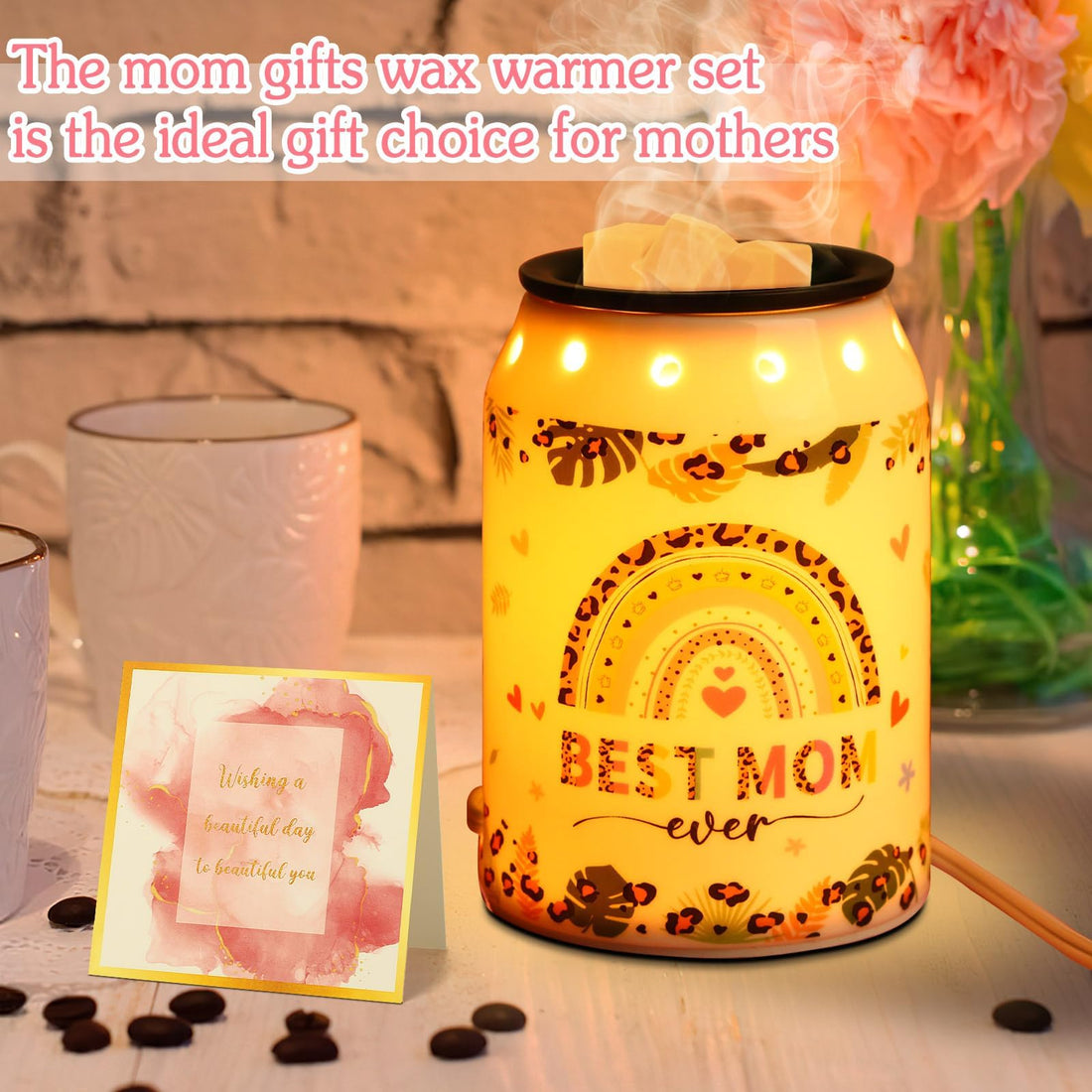 Mom Gifts Wax Warmer Wax Melt Warmer Ceramic Electric Scentsy Candle Wax Melts