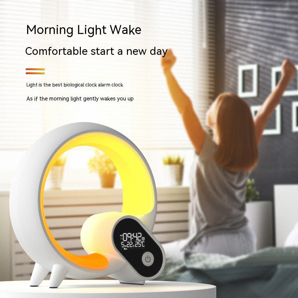 Creative Q Light Sunrise Alarm Clock with Bluetooth Audio