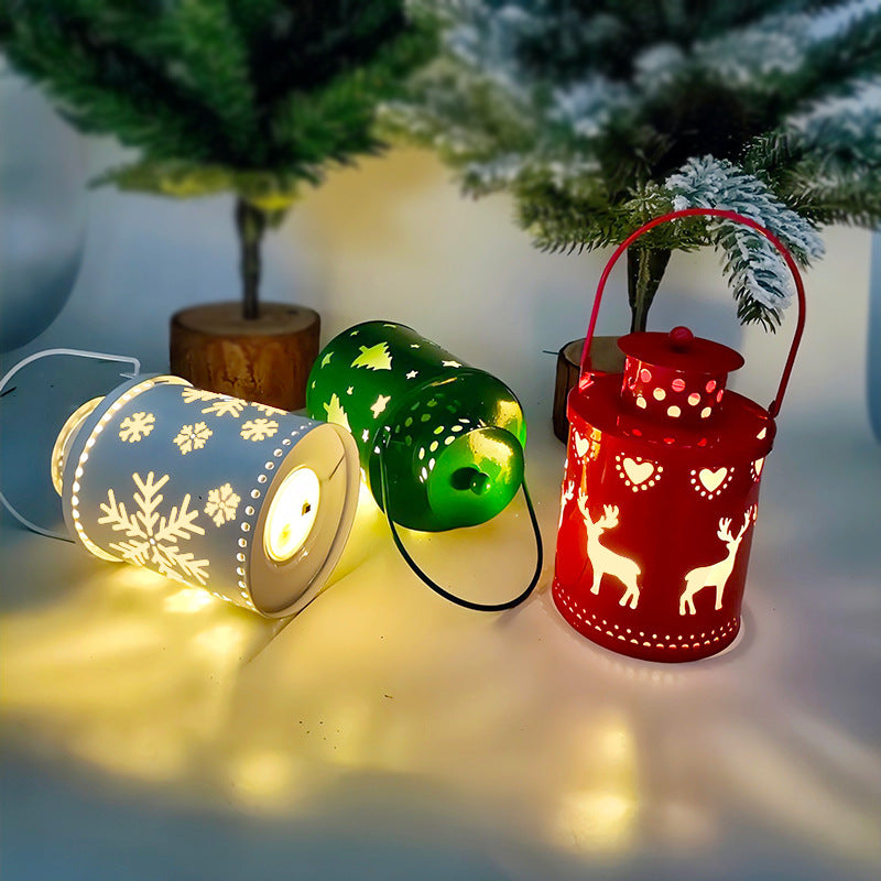 Christmas Candle Lights LED Small Lanterns Wind Electronic Holiday Decoration