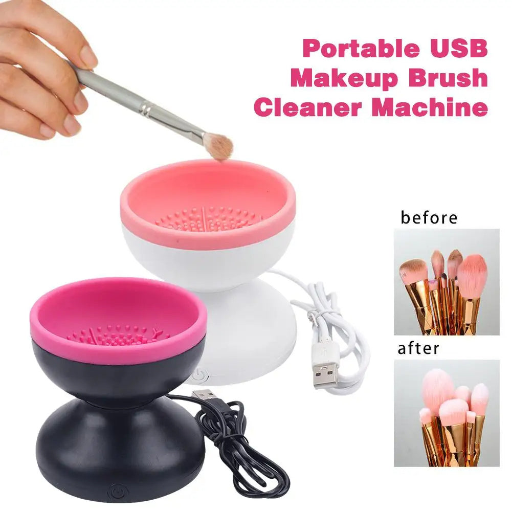 Electric Makeup Brush Cleaner Machine Portable Automatic USB Tool