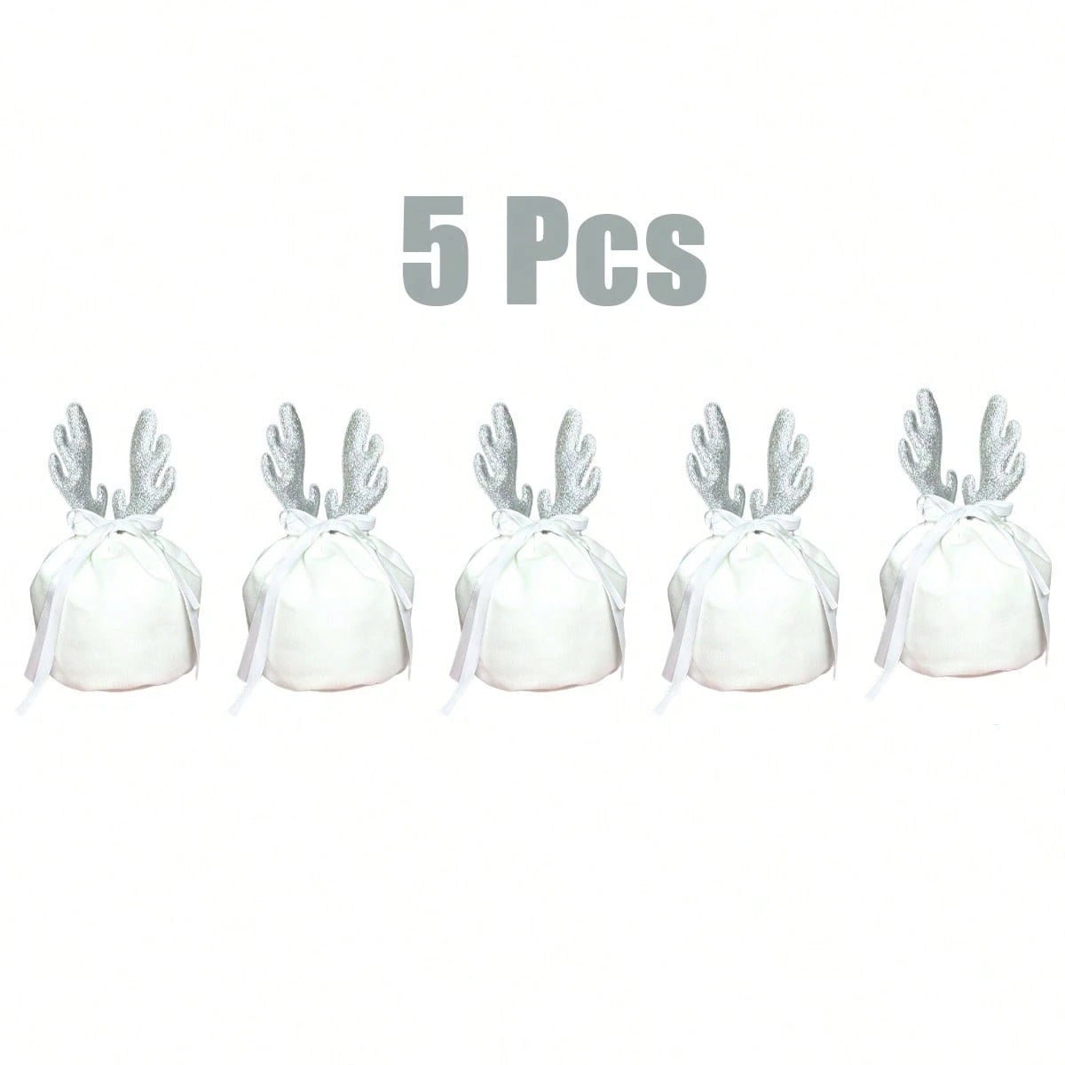 5 Pcs Christmas Gift Pouch Christmas Velvet Drawstring Bag Christmas Treat Bags With Drawstring Christmas Drawstring Wrapping Bags For Jewelry Xmas Party Supplies