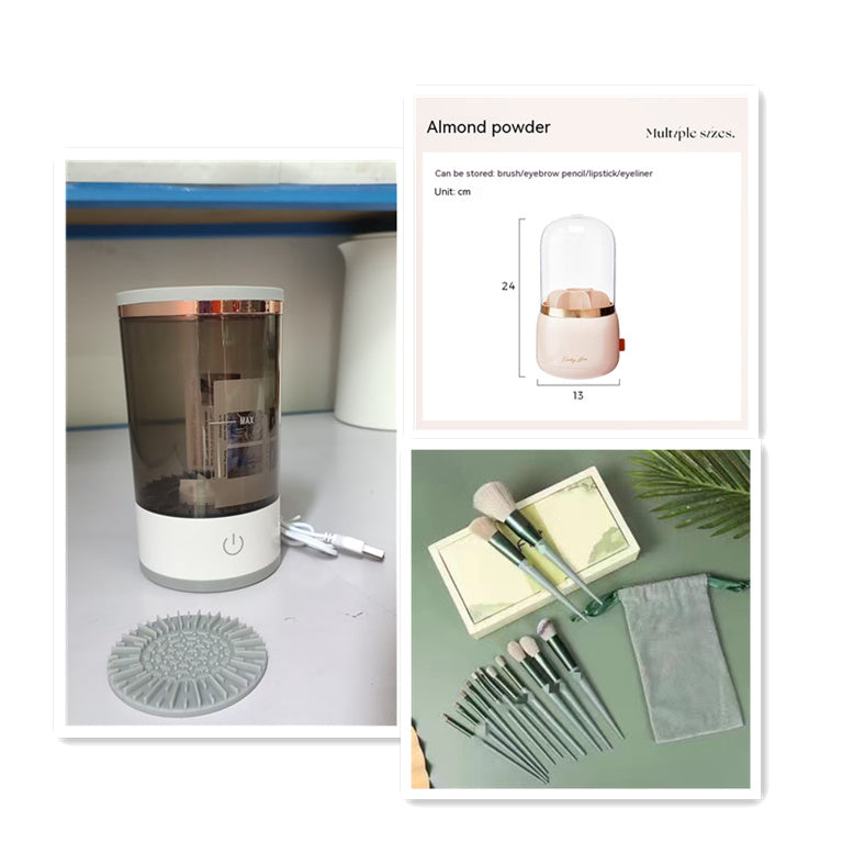 Portable Electric USB Automatic Eye Shadow Brush Cleaner Machine
