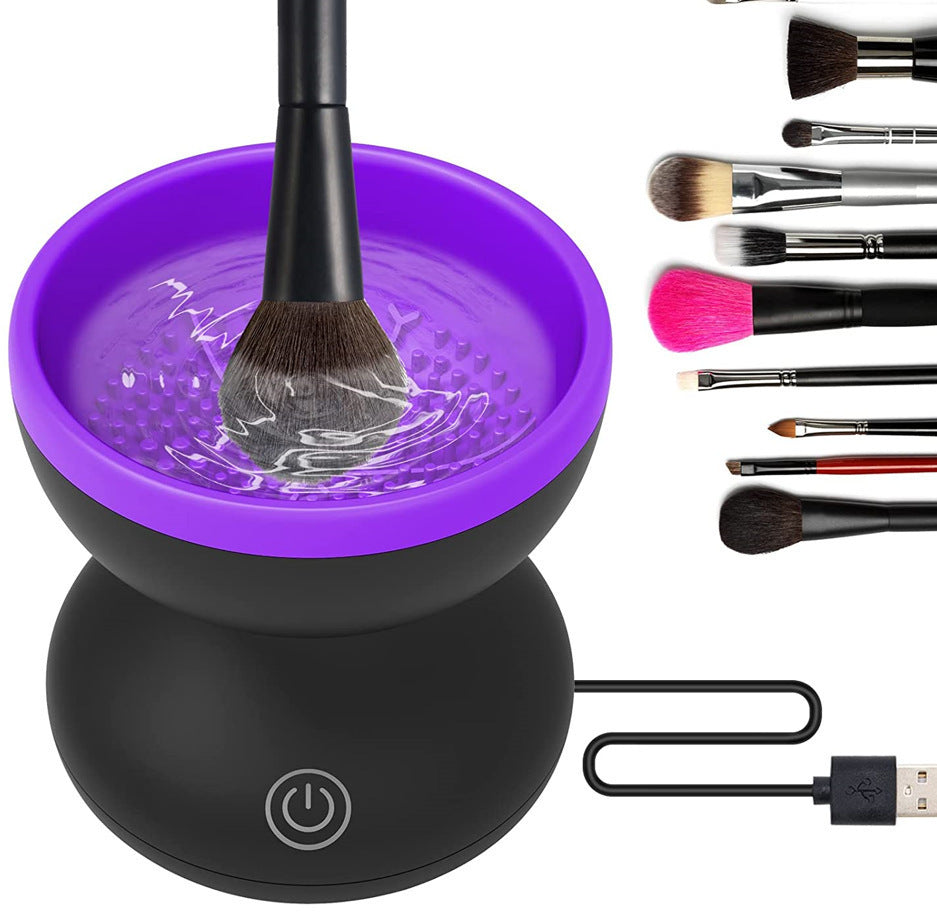 Electric Makeup Brush Cleaner Machine Portable Automatic USB Tool